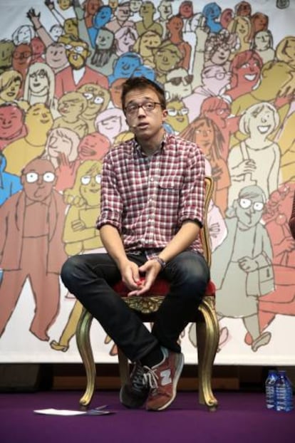 Íñigo Errejón, ayer en San Fernando de Henares.