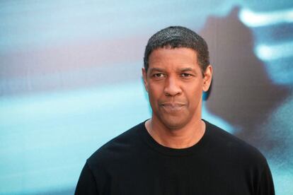 Denzel Washington em Paris, na segunda-feira, durante a apresentação de 'O Protetor'.