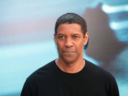 Denzel Washington em Paris, na segunda-feira, durante a apresentação de 'O Protetor'.