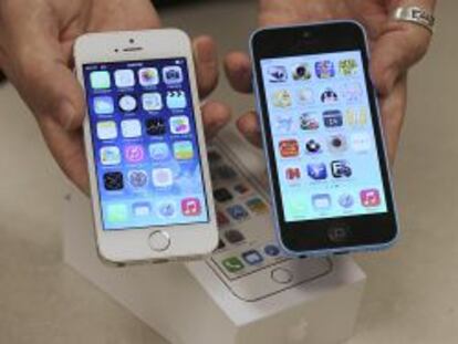 iPhone 5S y iPhone 5C.