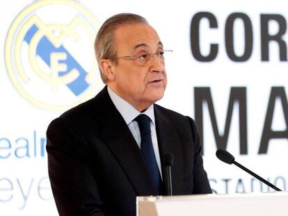 El presidente del Real Madrid, Florentino Pérez. 