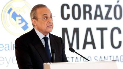 El presidente del Real Madrid, Florentino Pérez. 