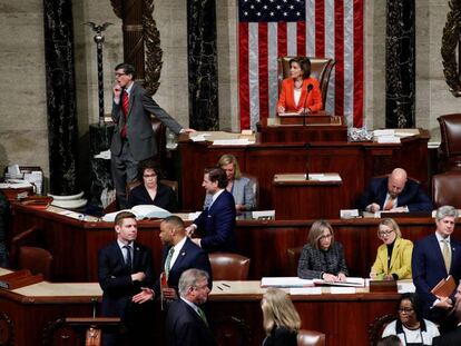 Sesión de la Cámara de Representantes donde se decidió el procedimiento del 'impeachment'.