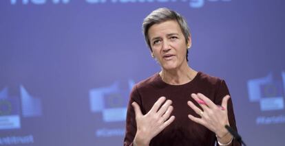 La vicepresidenta de la Comisión Europea, Margrethe Vestager. 