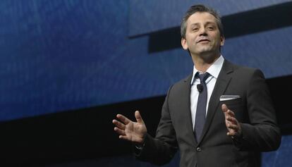 El consejero delegado de Activision, Eric Hirshberg, en una conferencia hace dos años.