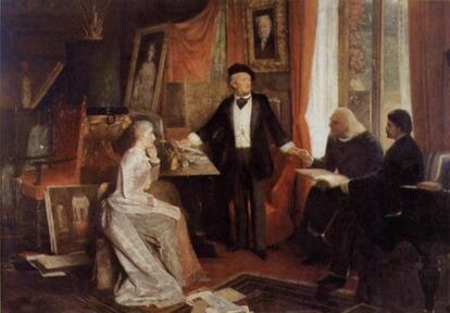 'Wagner en Villa Wahnfried' en el museo de Lucerna.