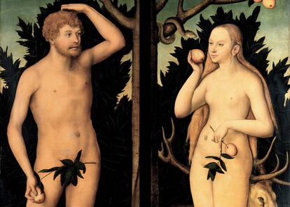 'Adán y Eva', de Lucas Cranach el viejo