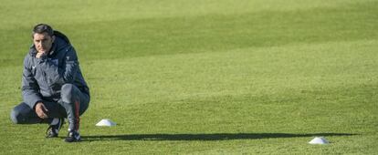 Valverde, en un entrenamiento