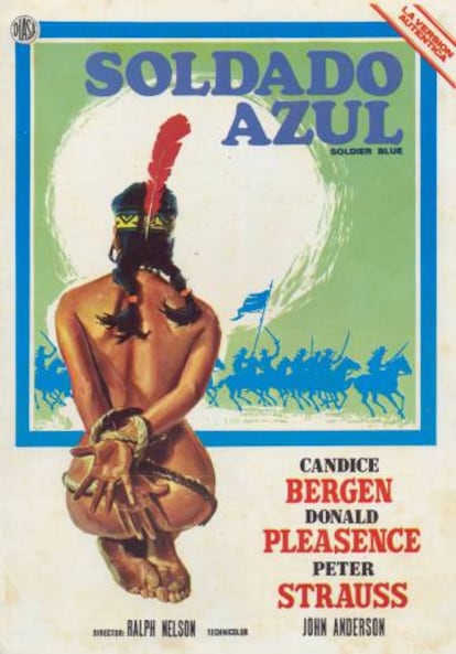 Cartel de la película 'Soldado azul', 1970.