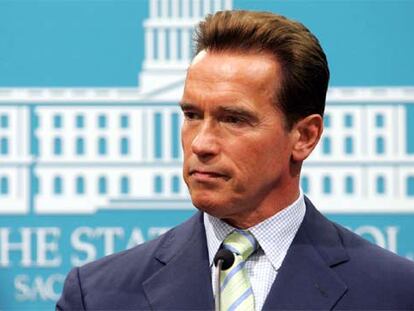 Arnold Schwarzenegger, durante una conferencia de prensa el pasado noviembre.