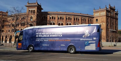 El nuevo autobús de la organización ultraconservadora Hazte Oír.