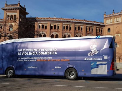 El nuevo autobús de la organización ultraconservadora Hazte Oír. 