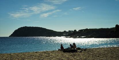 La playa del Castell, en la Costa Brava.