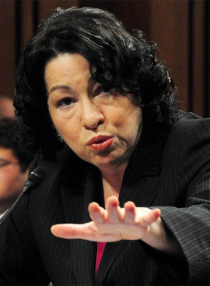 La juez Sonia Sotomayor, ante el Senado el pasado 15 de julio.
