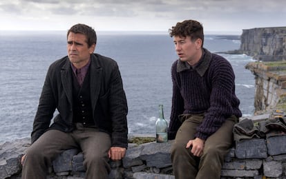 Colin Farrell y Barry Keoghan en una escena de 'Almas en pena de Inisherin', película de 2022.