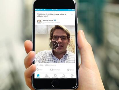 Imagen de los v&iacute;deos que aparecer&aacute;n en la red social, LinkedIn. 