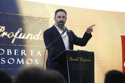 Santiago Abascal, do Vox, no Brasil