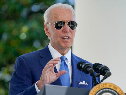 Joe Biden, este viernes en la Casa Blanca.