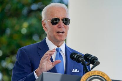 Joe Biden, este viernes en la Casa Blanca.