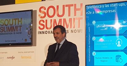 El presidente de Telef&oacute;nica Espa&ntilde;a, Luis Miguel Gilp&eacute;rez, durante su intervenci&oacute;n en el South Summit 2016.