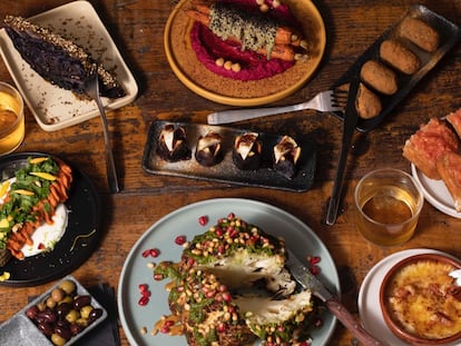 Platos vegetarianos del restaurante barcelonés Sésamo, en una imagen cedida por el propio establecimiento.