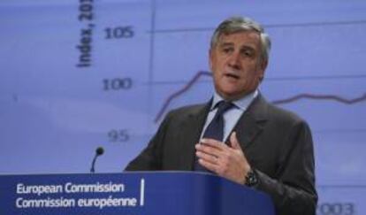 En la imagen, el vicepresidente de la Comisión Europea (CE) y responsable de Industria, Antonio Tajani. EFE/Archivo