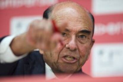 El presidente del Banco Santander, Emilio Botín.