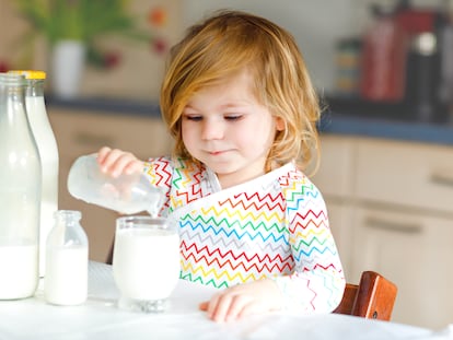 La leche es un alimento completo porque aporta proteínas, calcio, fósforo, carbohidratos, vitaminas A, B y D y minerales.