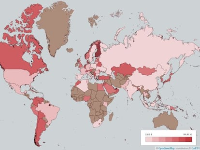 ¿Cuáles son los países con los vuelos más baratos y más caros?