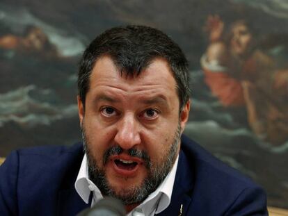 El ministro del Interior italiano Matteo Salvini, el pasado 25 de julio en Roma.