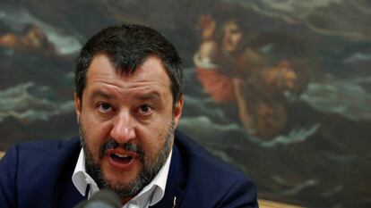 El ministro del Interior italiano Matteo Salvini, el pasado 25 de julio en Roma.