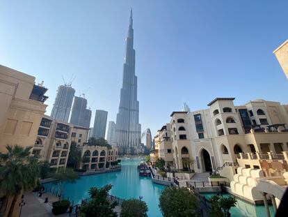 Vista del edificio Burj Khalifa, en Dubái (Emiratos Árabes Unidos).