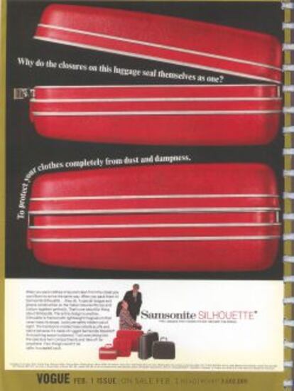 Publicidad de Samsonite de 1967.