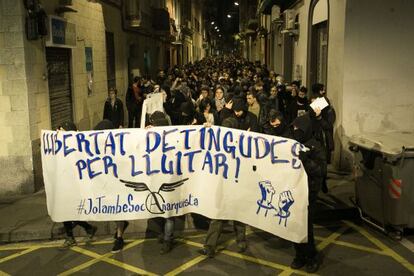 Más de mil personas marcharon por Gràcia
