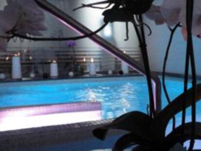 Piscina del Hotel Spa Niwa, en Brihuega (Guadalajara).