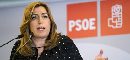 La presidenta de la Junta de Andalucía y candidata a secretaria general del PSOE, Susana Díaz.
