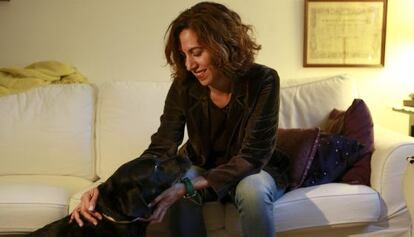 Irene Lozano, el viernes en su casa de Madrid.