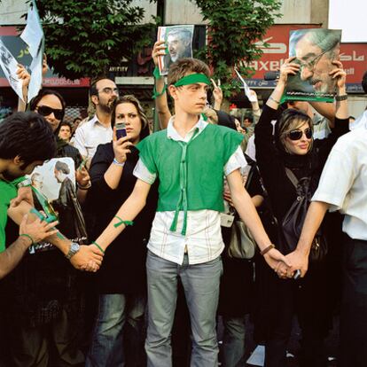 Manifestación en Teherán en junio de 2009.