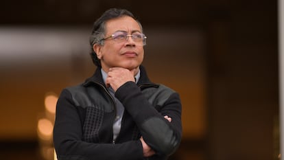 Gustavo Petro en un evento, el 14 mayo de 2025.