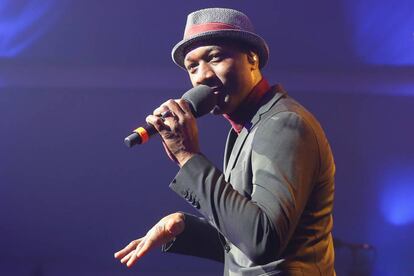 El músico Aloe Blacc durante un concierto en Múnich, Alemania, el pasado mayo. 