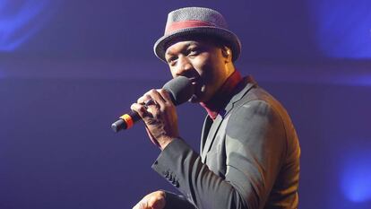 El músico Aloe Blacc durante un concierto en Múnich, Alemania, el pasado mayo. 