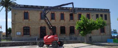 Obras en un colegio de Suance