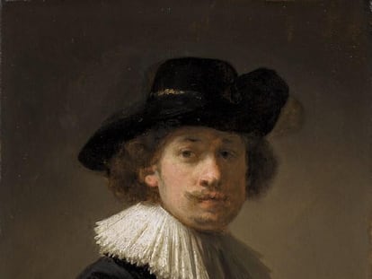 Autorretrato de Rembrandt.