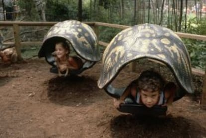 Un rincón en el Zoo del Bronx, en Nueva York.