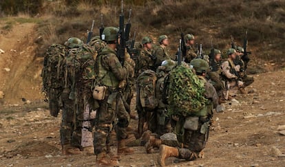 Militares en el Curso de Operaciones Especiales.