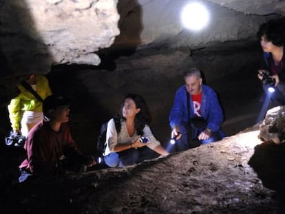 Los investigadores Mar&iacute;a Martin&oacute;n-Torres, Jos&eacute; Mar&iacute;a Berm&uacute;dez de Castro, Liu Wu y Wu Xiujie.