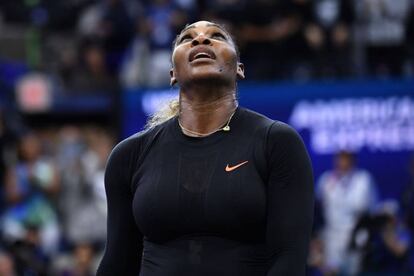 Serena Williams, durante el partido contra Svitolina.