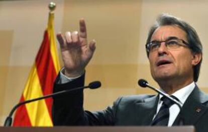 El presidente en funciones de la Generalitat, Artur Mas.