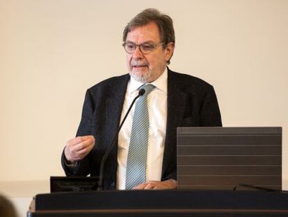 Juan Luis Cebri&aacute;n, presidente de EL PA&Iacute;S, en el foro transatl&aacute;ntico de la Universidad de Brown.