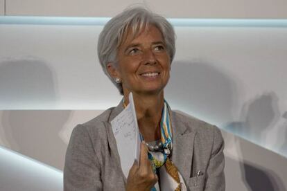 La directora gerente del FMI, Christine Lagarde.